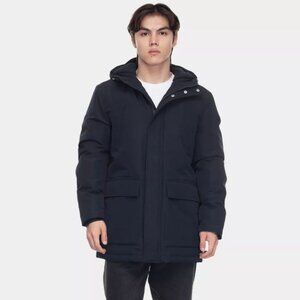Rokka&Rolla Men's Parka Jacket Winter Coat with Fleece Hood
